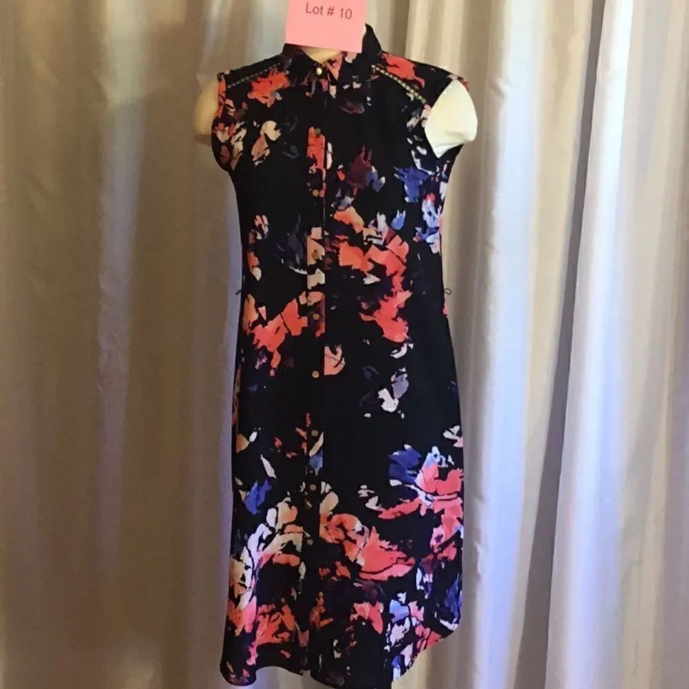 Sleeveless button front dress in extra small by APT 9
